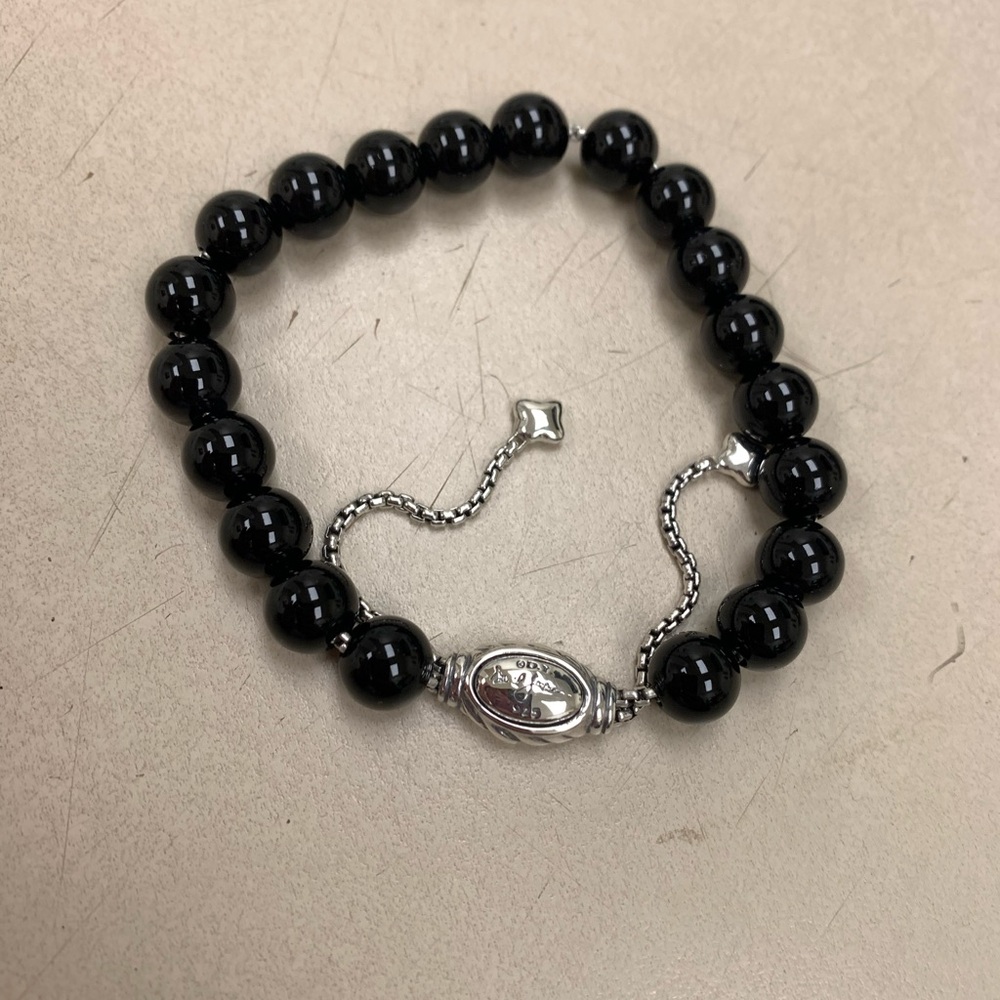 david yurman black onyx beads bracelet